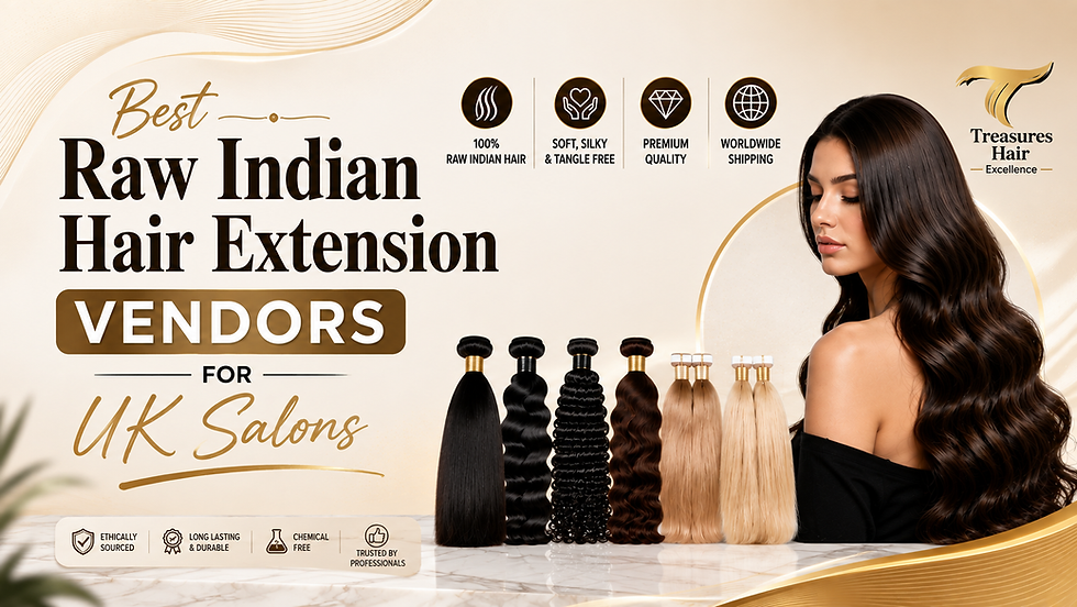 Best Raw Indian Hair Extension Vendors for UK Salons