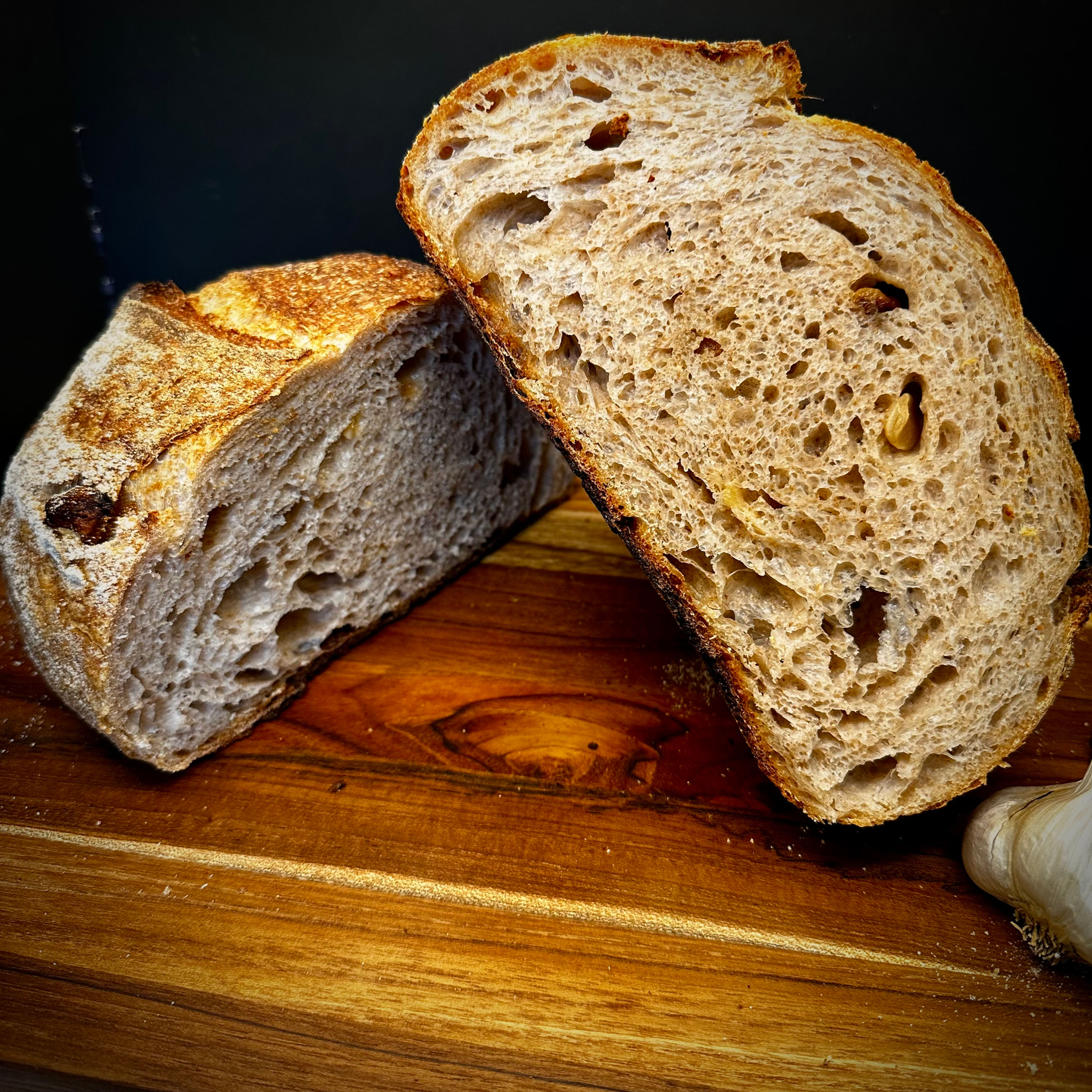 Roasted Garlic Sourdough