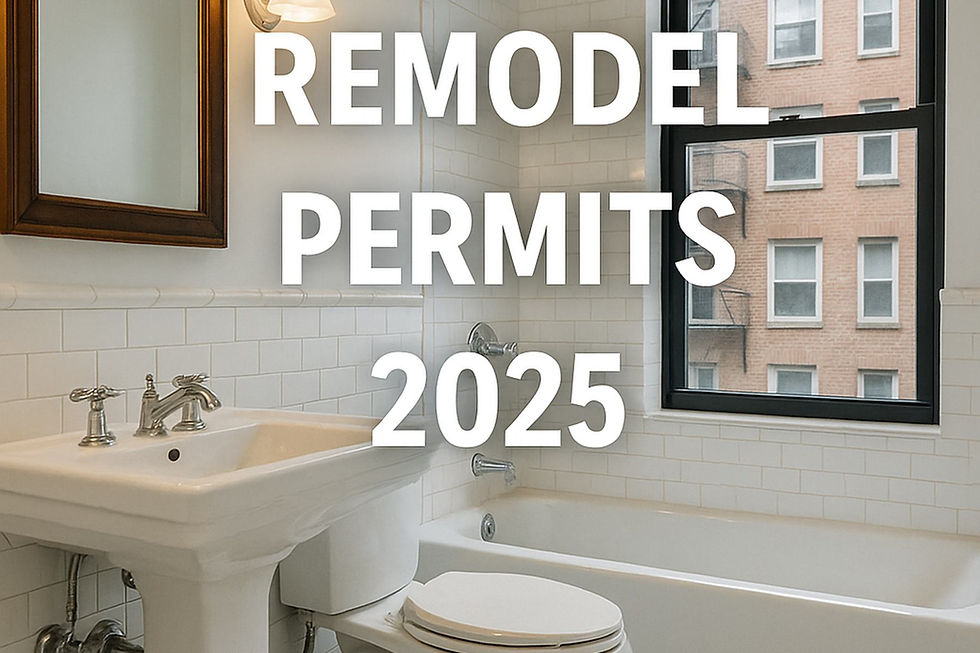 Renovated NYC prewar bathroom with subway tile, hex floor, and sash window