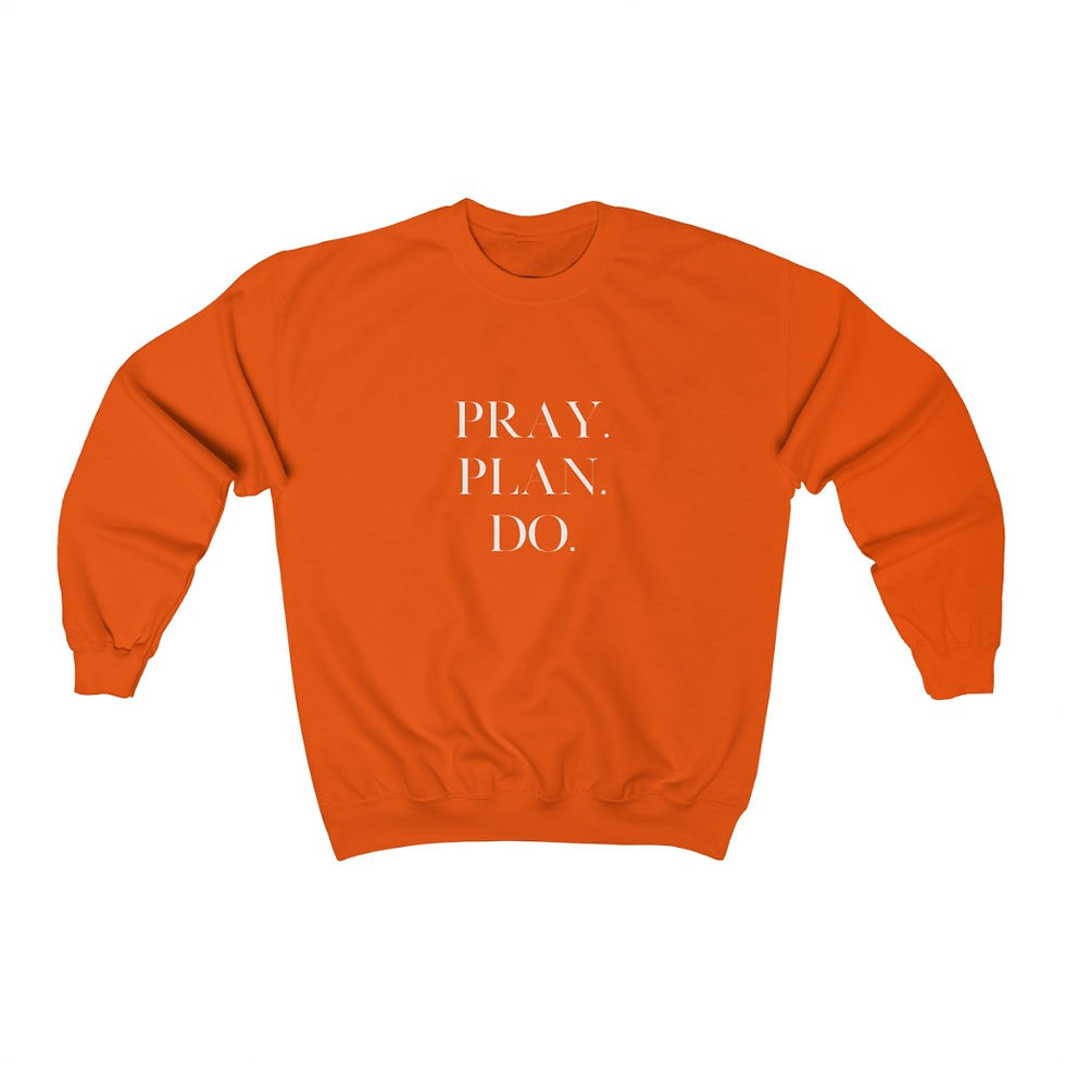 Thumbnail: Pray. Plan. Do. Unisex Heavy Blend™ Crewneck Sweatshirt