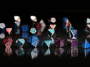 Silver Acrylic Dice