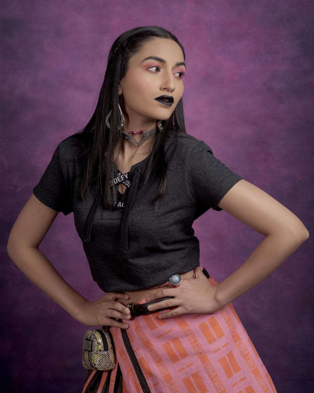 Baroque Backdrops Nebula Purple Handpainted Backdrop