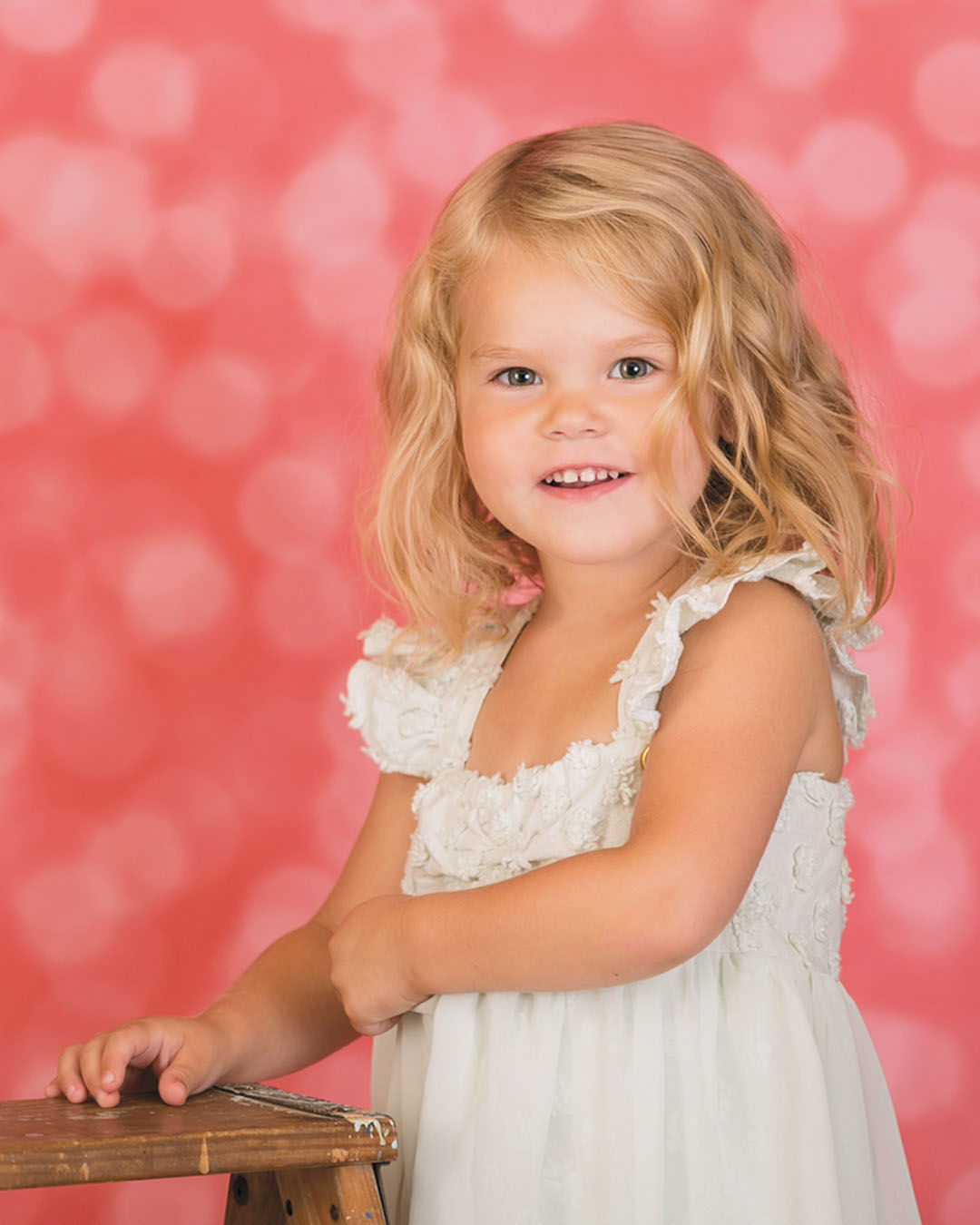 Ella Bella Red Bokeh Seamless Photography Backdrop 4ft