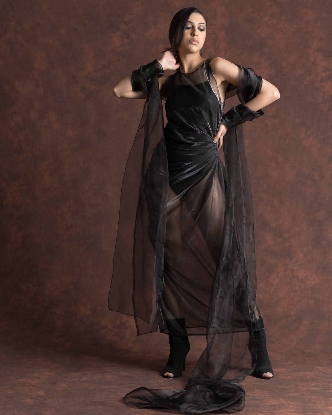 StudioFolks Cherry Crush Dyed Mottled Photography Backdrop