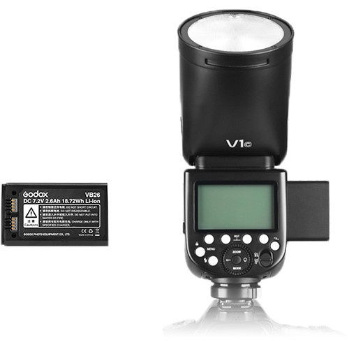 Thumbnail: Godox V1 F Round Head TTL Flash For Fujifilm Cameras