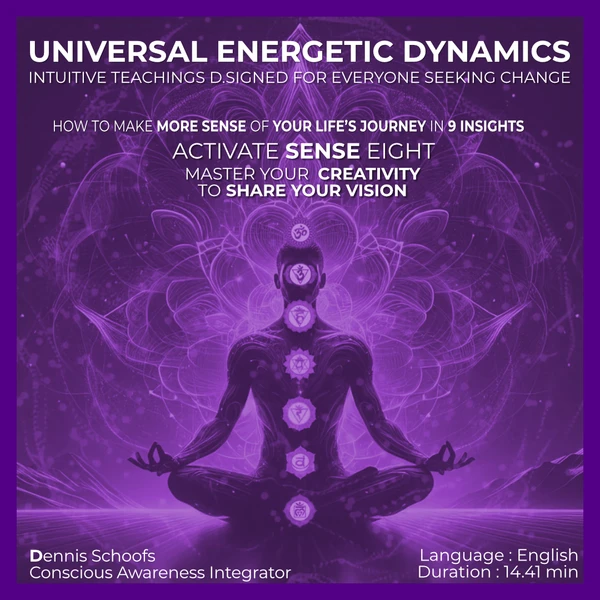 Activate Sense Eight to Master Your Creativity
Creativity flows when your emotions, experiences, and imagination align. With this sense, you can experience innovation, inspiration, and effortless problem-solving.
This educational meditation teaching is designed by Dennis Schoofs and guides you to access your inner artist and transform challenges into opportunities. Through this practice, you'll express your truth, generate solutions with ease, and manifest your ideas into tangible, aligned outcomes.