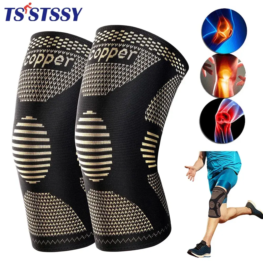 Copper Knee Brace Compression Sleeve for Joint Pain and Sports