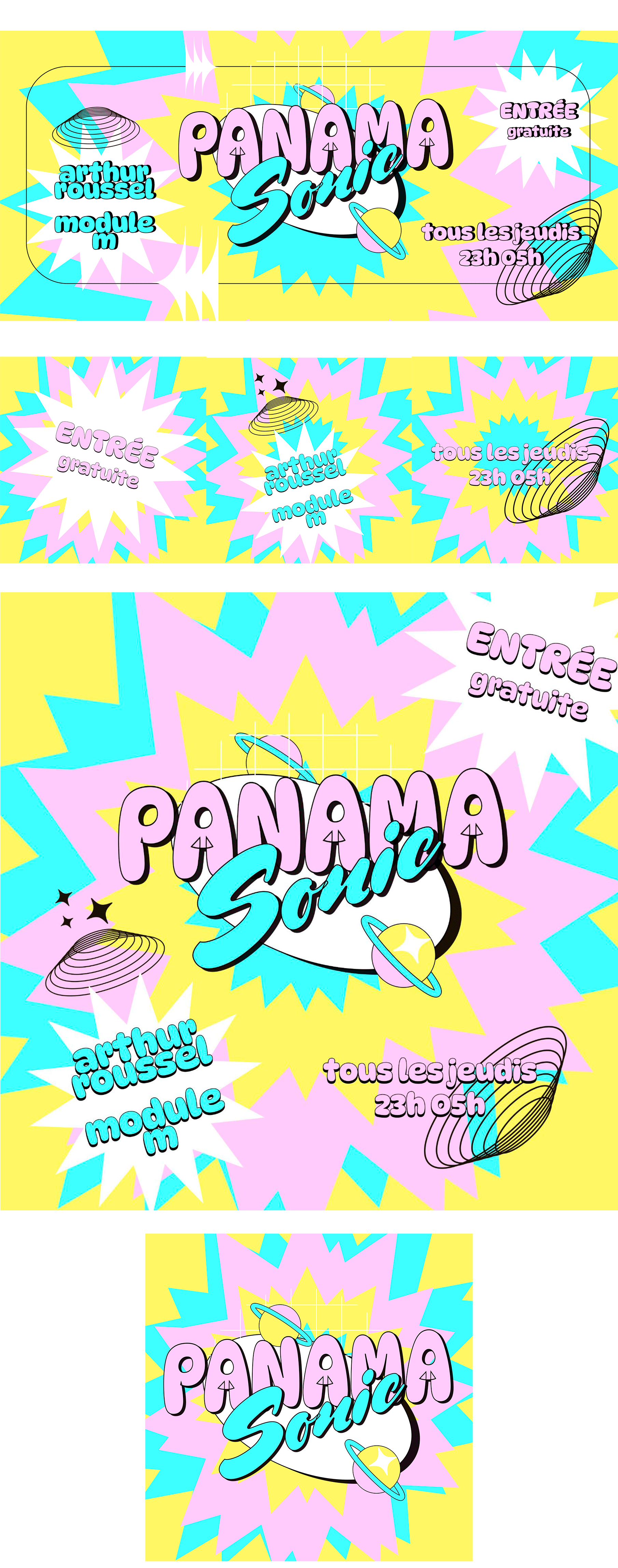 graphiste - panama club - montpellier - flyer - affiche - direction artistique - logo - music - affiche