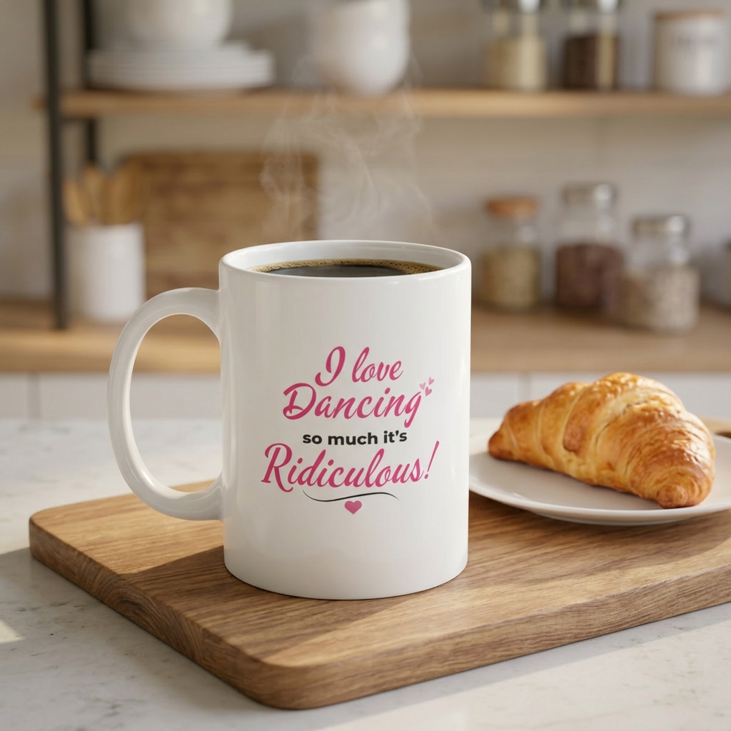 "I Love Dancing So Much It's Ridiculous" — Cute Mug for Dance Lovers