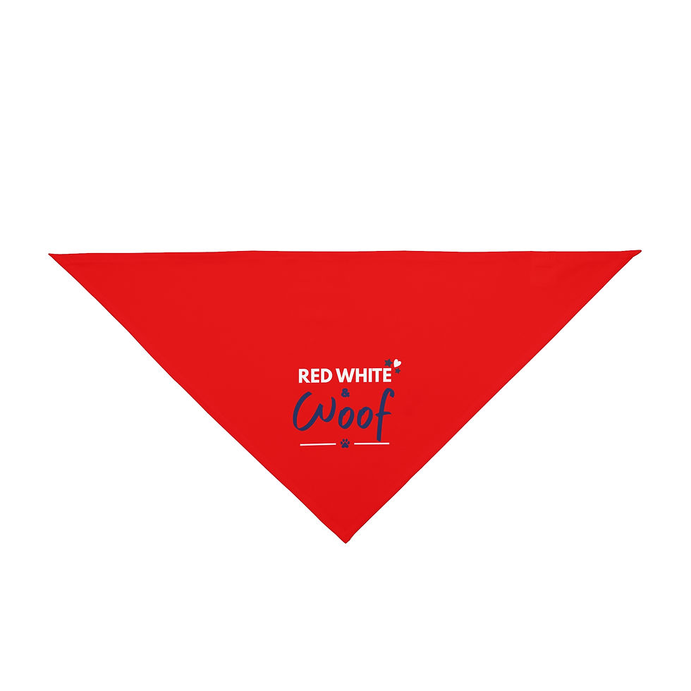 Thumbnail: "Red White & Woof" American Dog Bandana for Dog Lovers