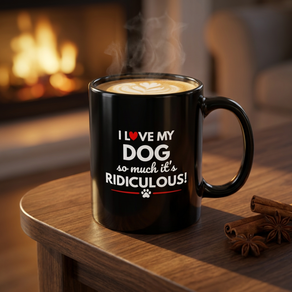 Dog Mug — "I Love My Dog So Much It's Ridiculous"— Dog Mom Gift