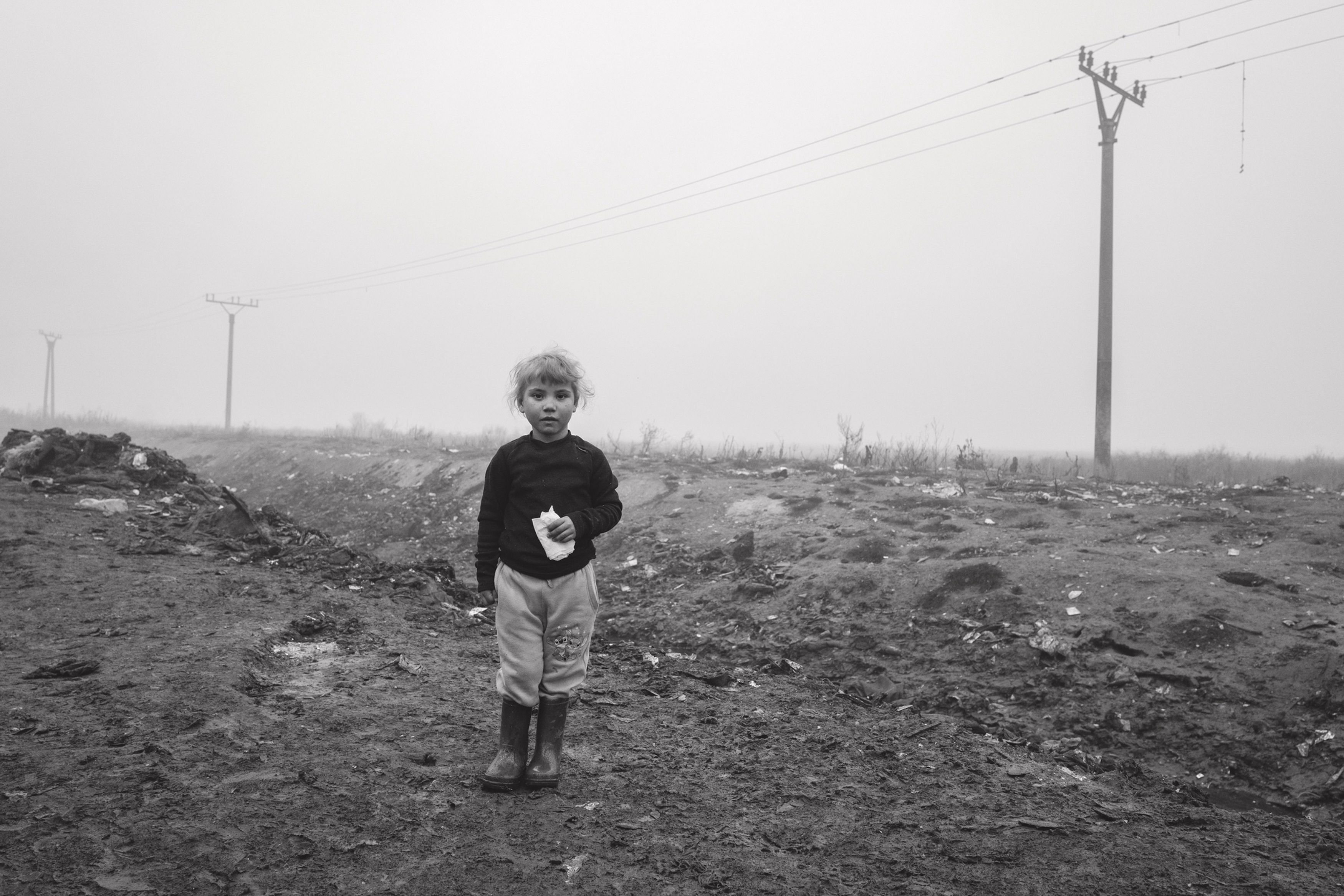 Kristof Huf: Little Girl Just Outside the Settlement, Trebišov, 2025