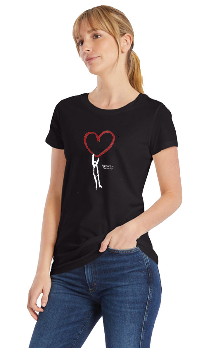 Thumbnail: LOVE LIFTS unisex organic mid-light t-shirt (black)