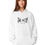 Thumbnail: TEACH PEACE unisex organic mid-weight hoodie (white)