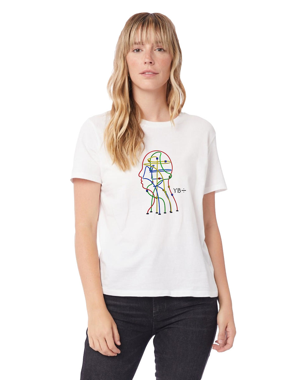 Thumbnail: THINK D1FF3R3N7 unisex organic mid-light t-shirt (white)