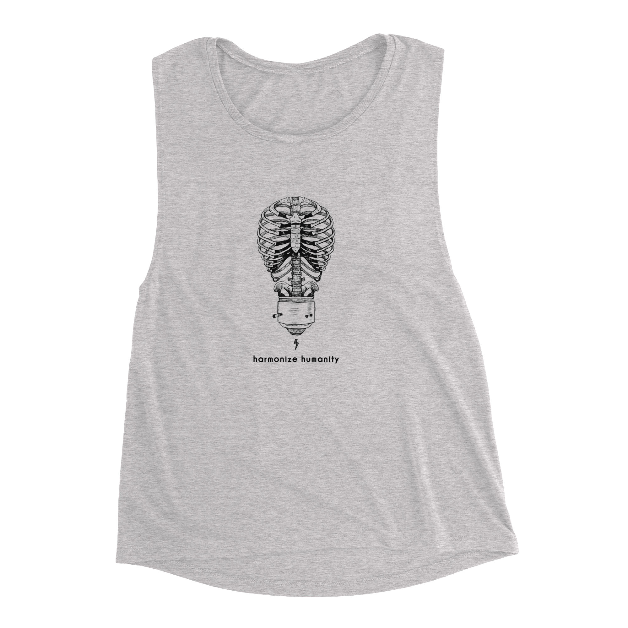 LIGHT BEING women's muscle tank (athletic heather)