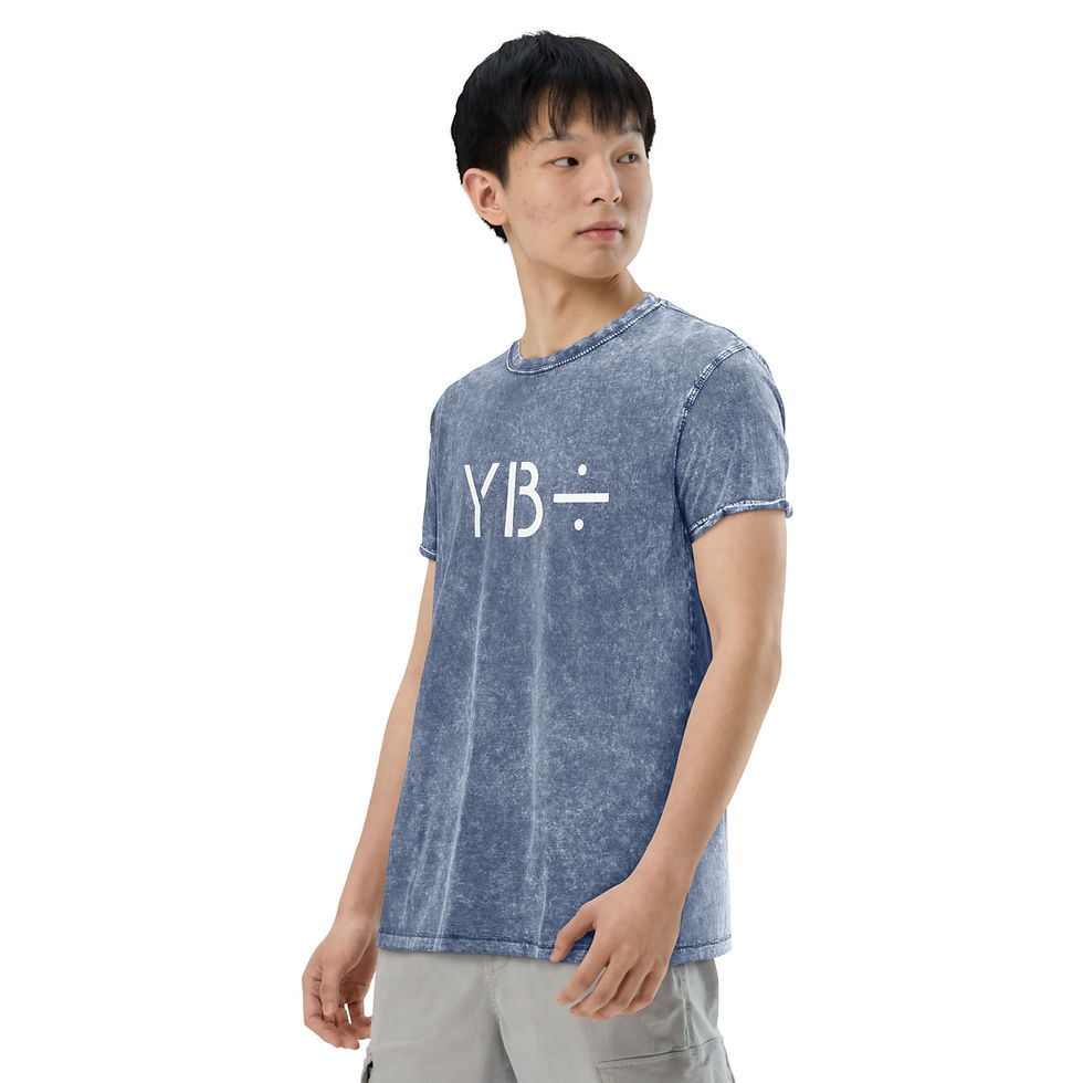 Thumbnail: YB÷ unisex denim t-shirt (denim blue)