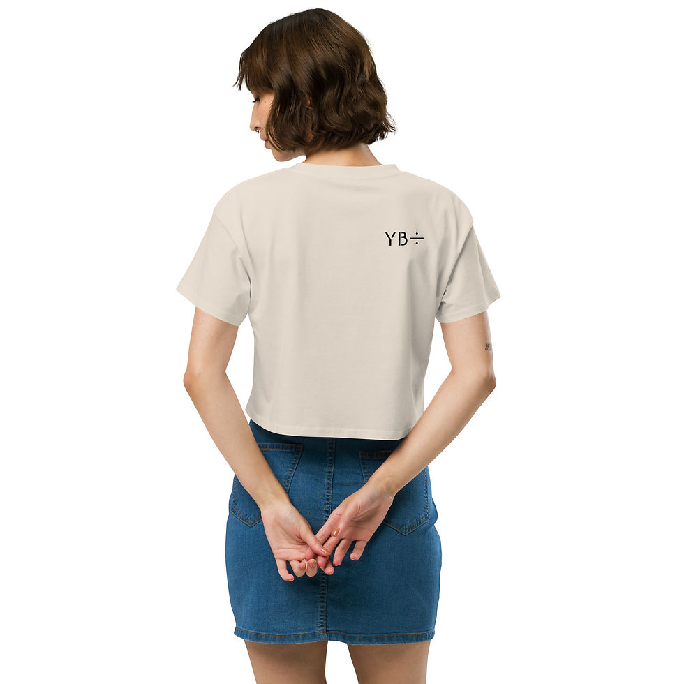 Thumbnail: HOPE crop top tee (bone)