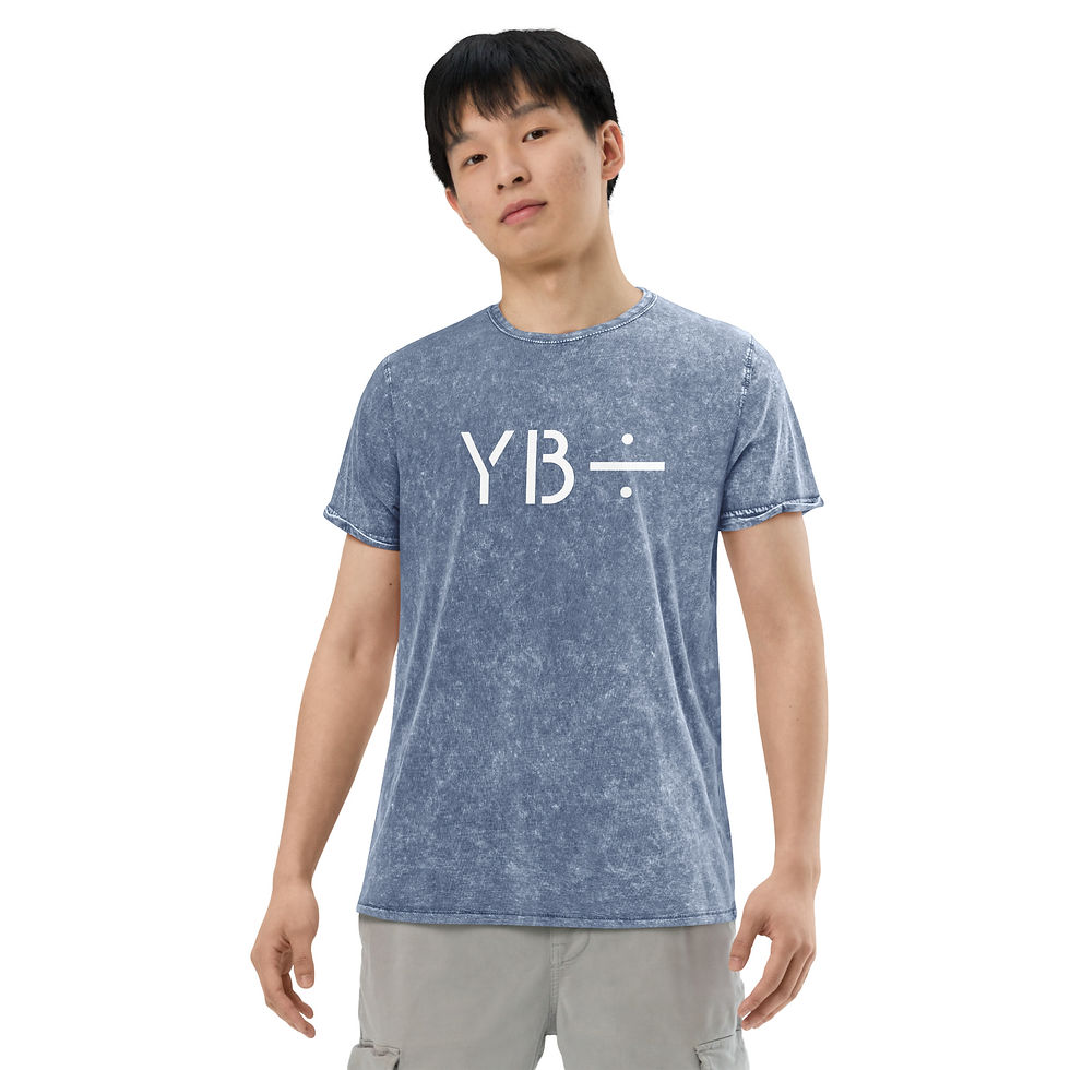 Thumbnail: YB÷ unisex denim t-shirt (denim blue)