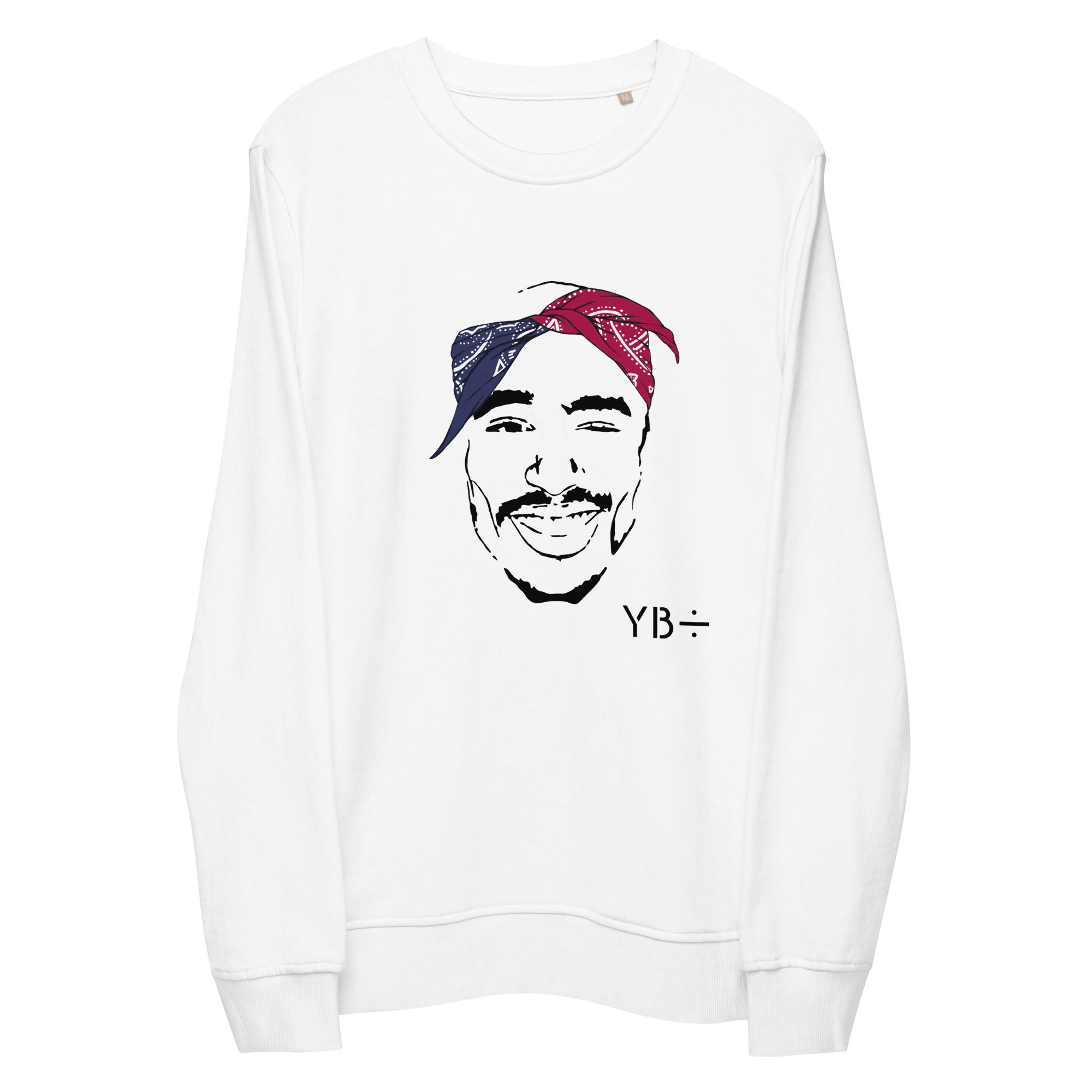 THUG LOVE unisex organic sweatshirt (white)