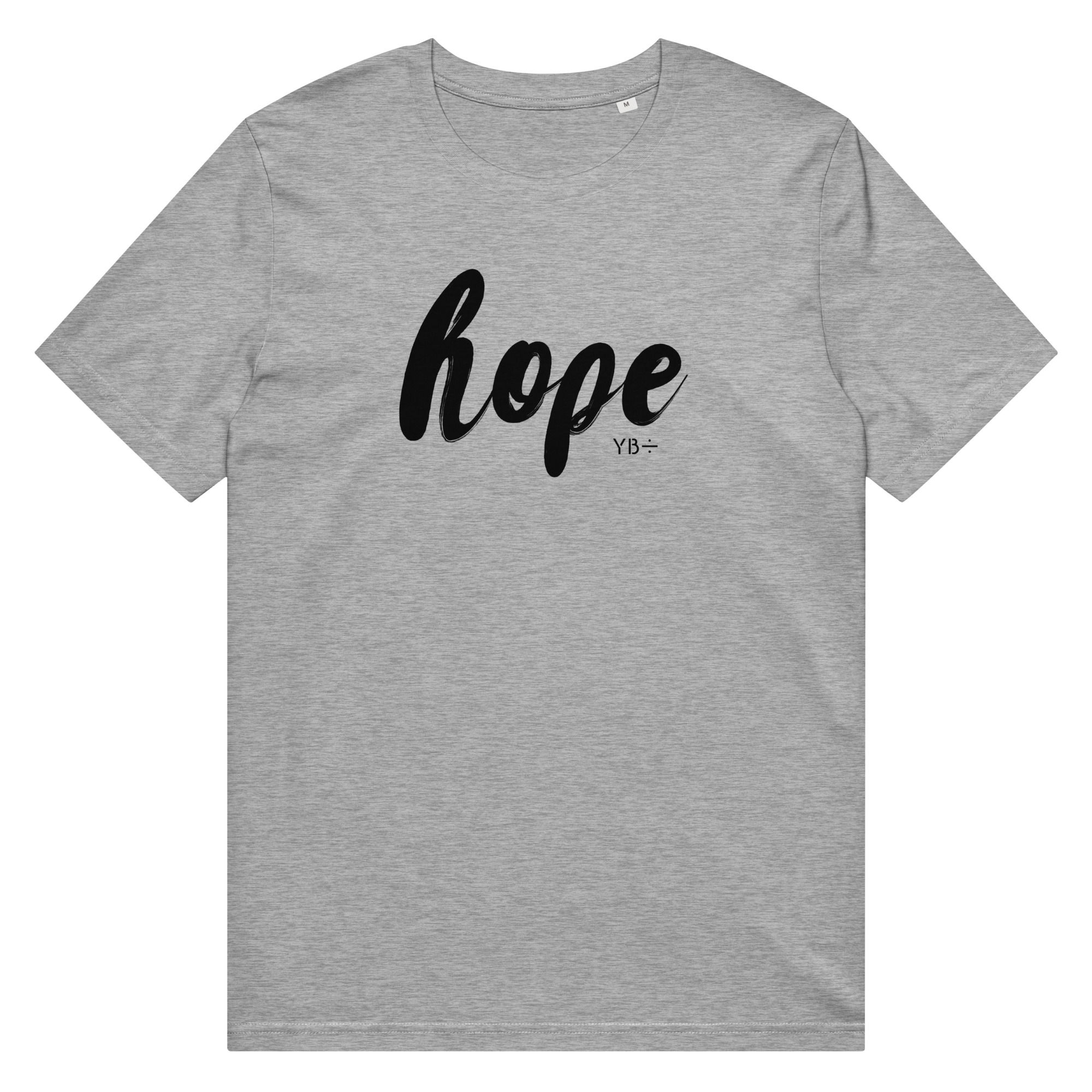 HOPE unisex organic mid-light t-shirt (heather grey)