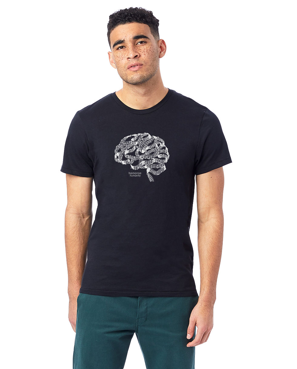 Thumbnail: HARMONIZED unisex organic mid-light t-shirt (black)