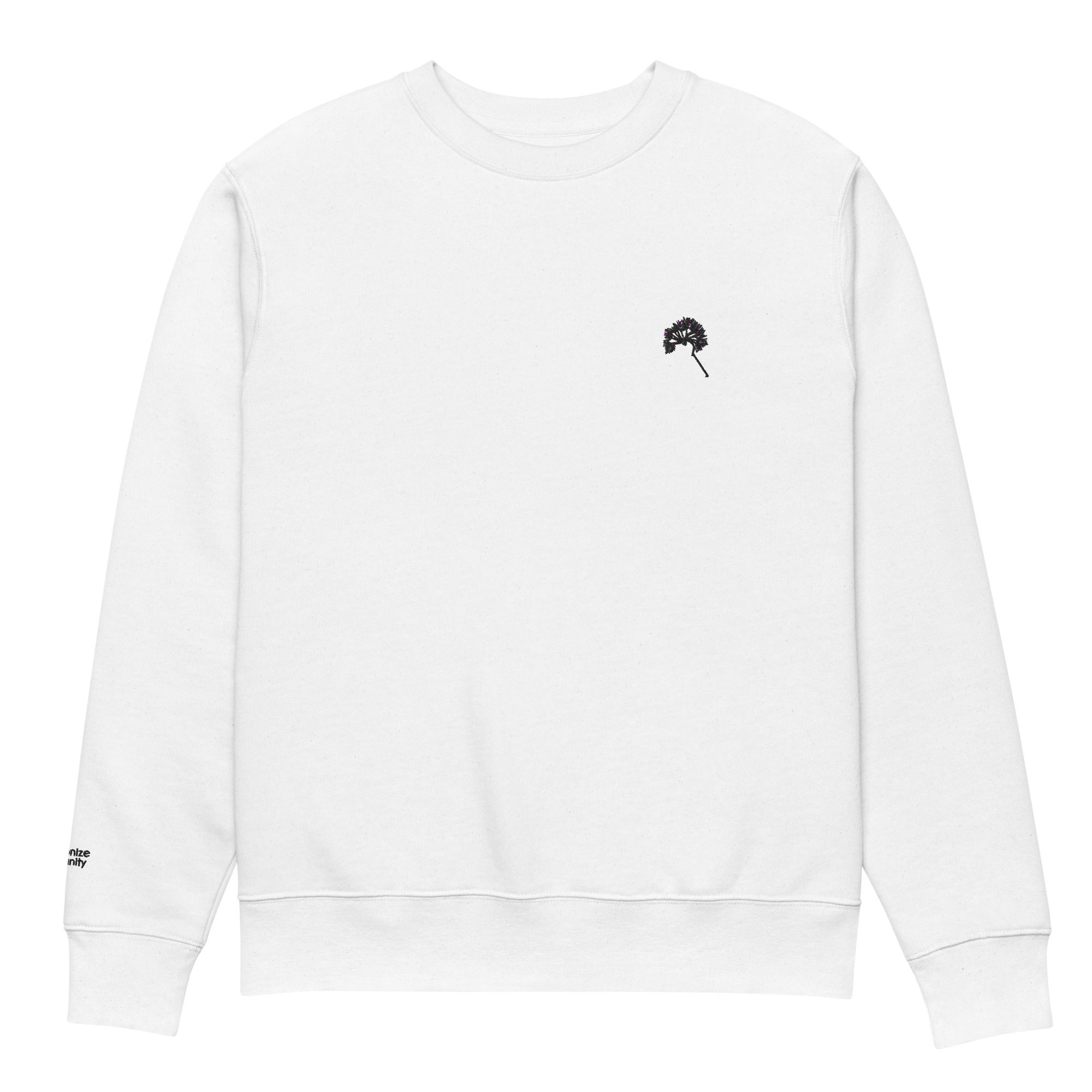 MAKE A WISH unisex organic sweatshirt (white)