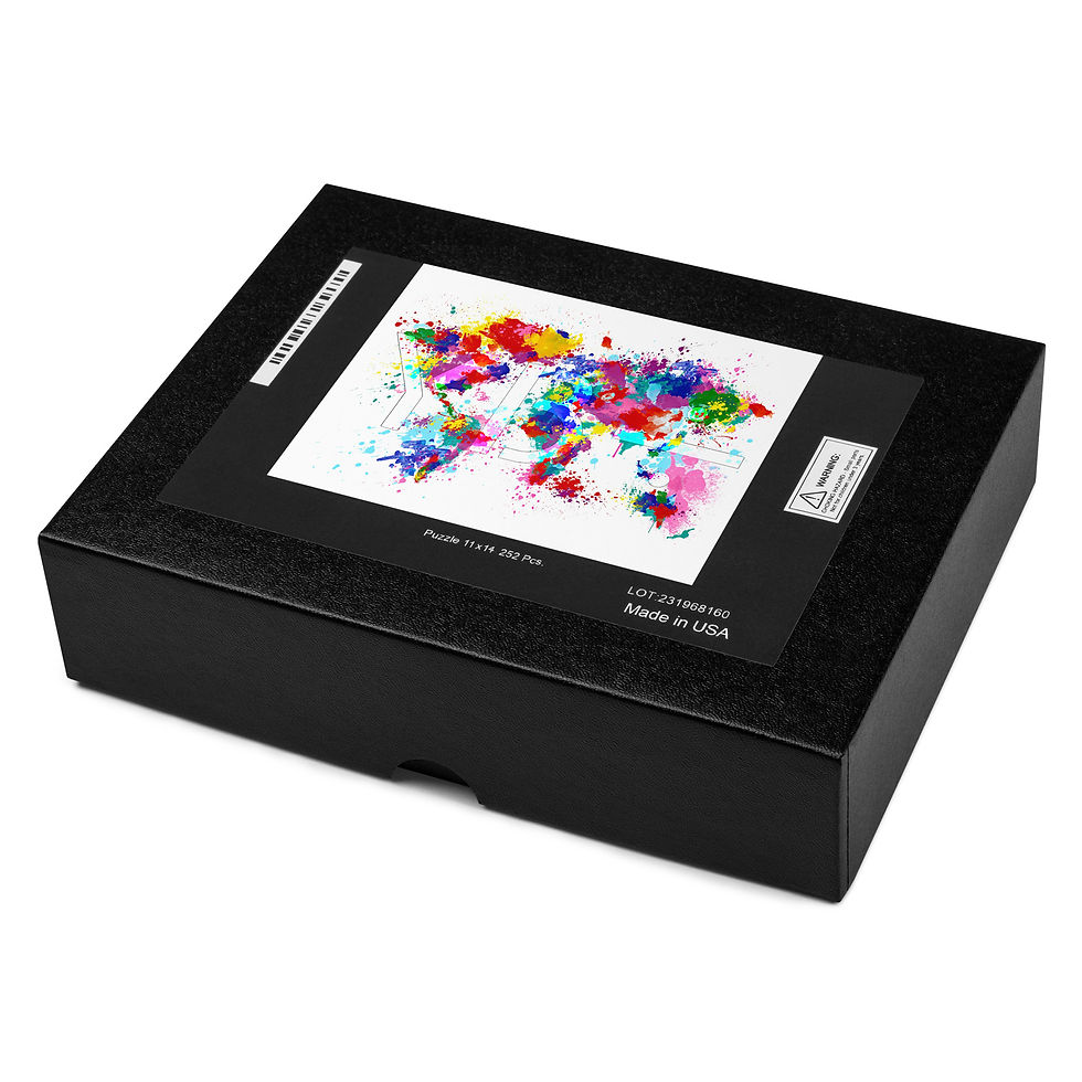 Thumbnail: SPLATTER ATLAS jigsaw puzzle by artist Greg Calise