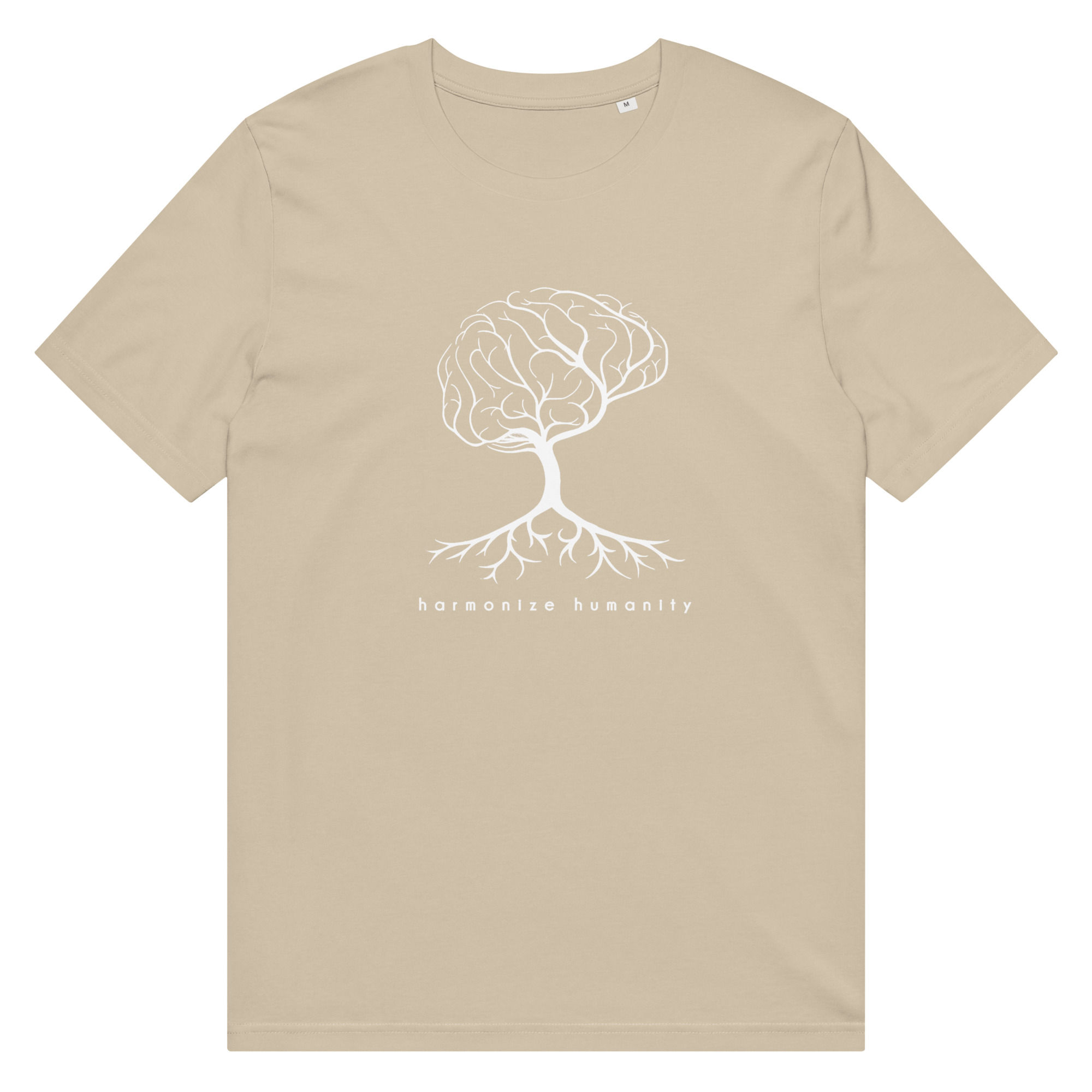 CONSCIOUS AWAKENING unisex organic mid-light t-shirt (desert dust)