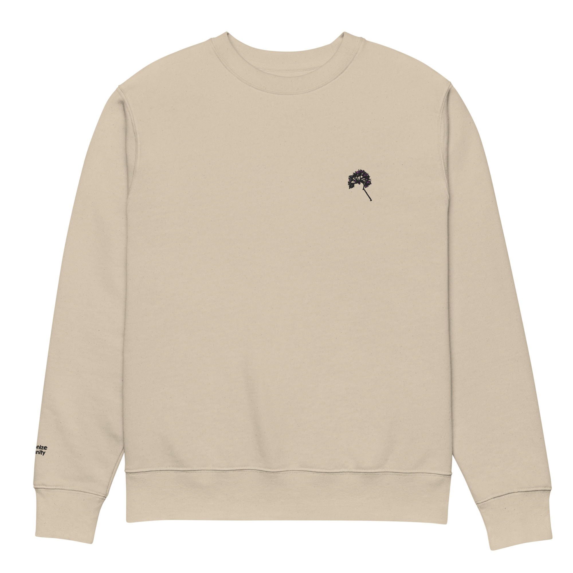 MAKE A WISH unisex organic sweatshirt (desert dust)