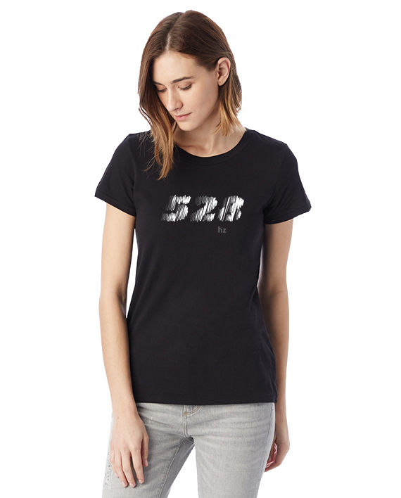 Thumbnail: 528 HZ unisex organic mid-light t-shirt (black)