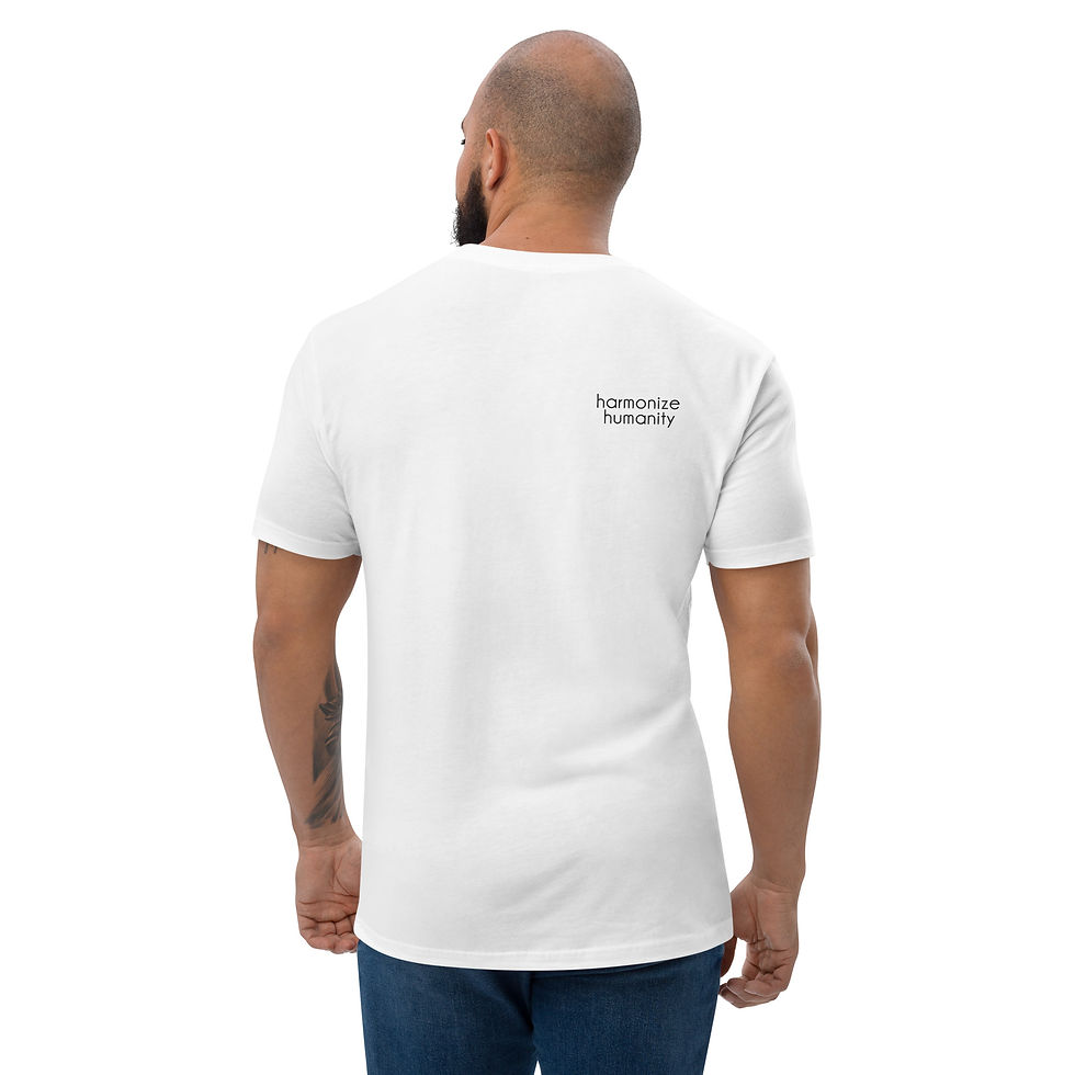Thumbnail: I WANT CHANGE fitted crew t-shirt (white)