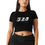 Thumbnail: 528HZ women’s crop top (black)