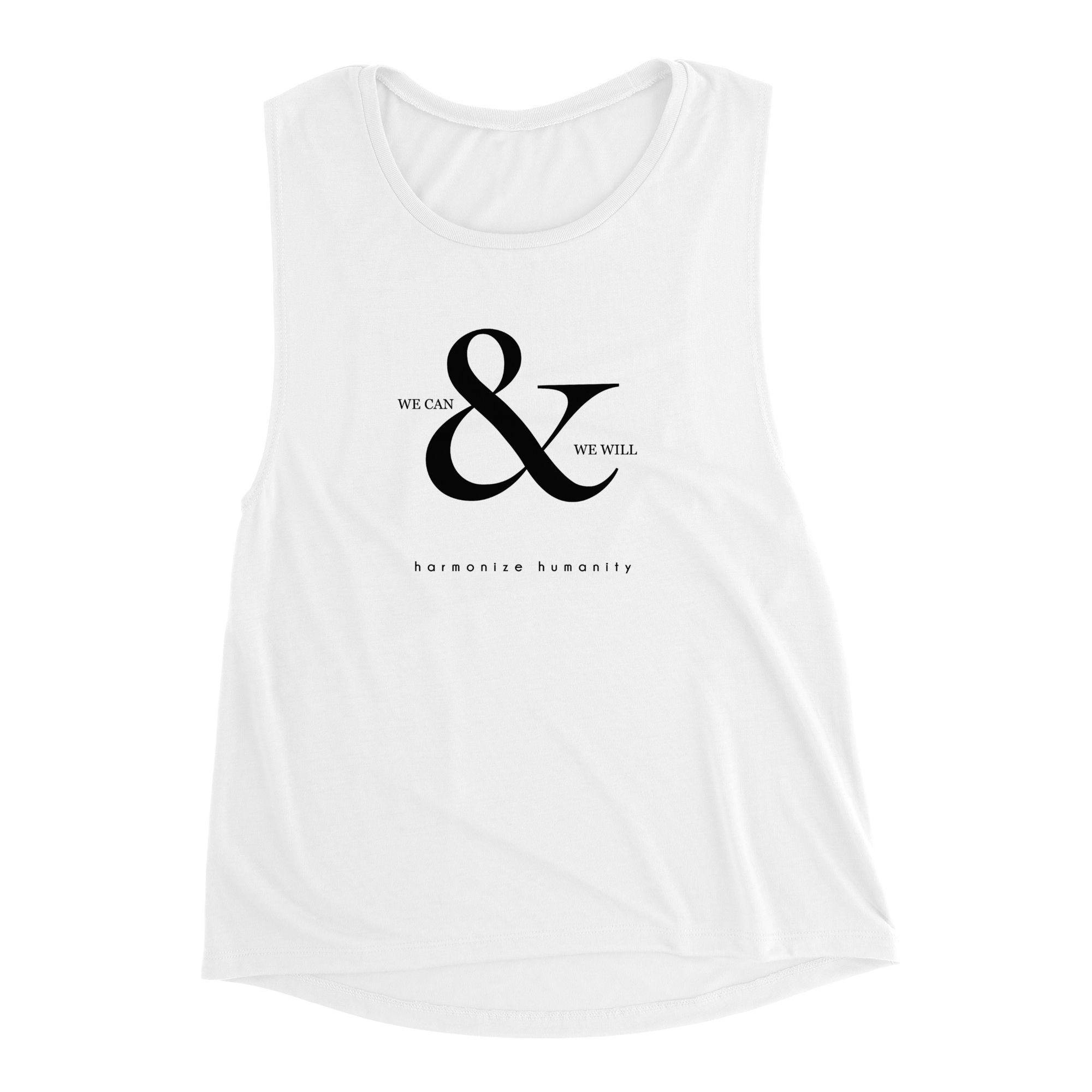 WE WILL muscle tank (white)