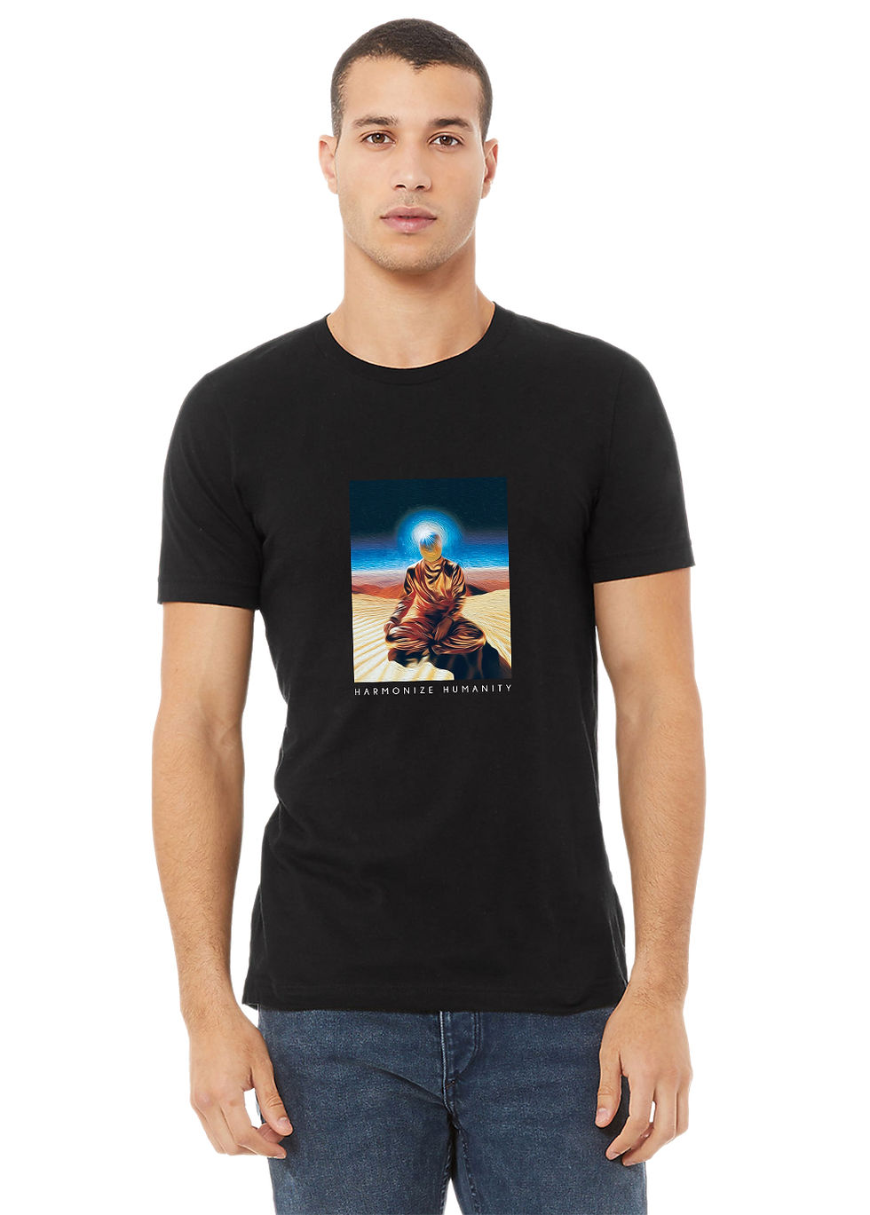 Thumbnail: SELF REALIZATION unisex organic mid-light t-shirt (black)