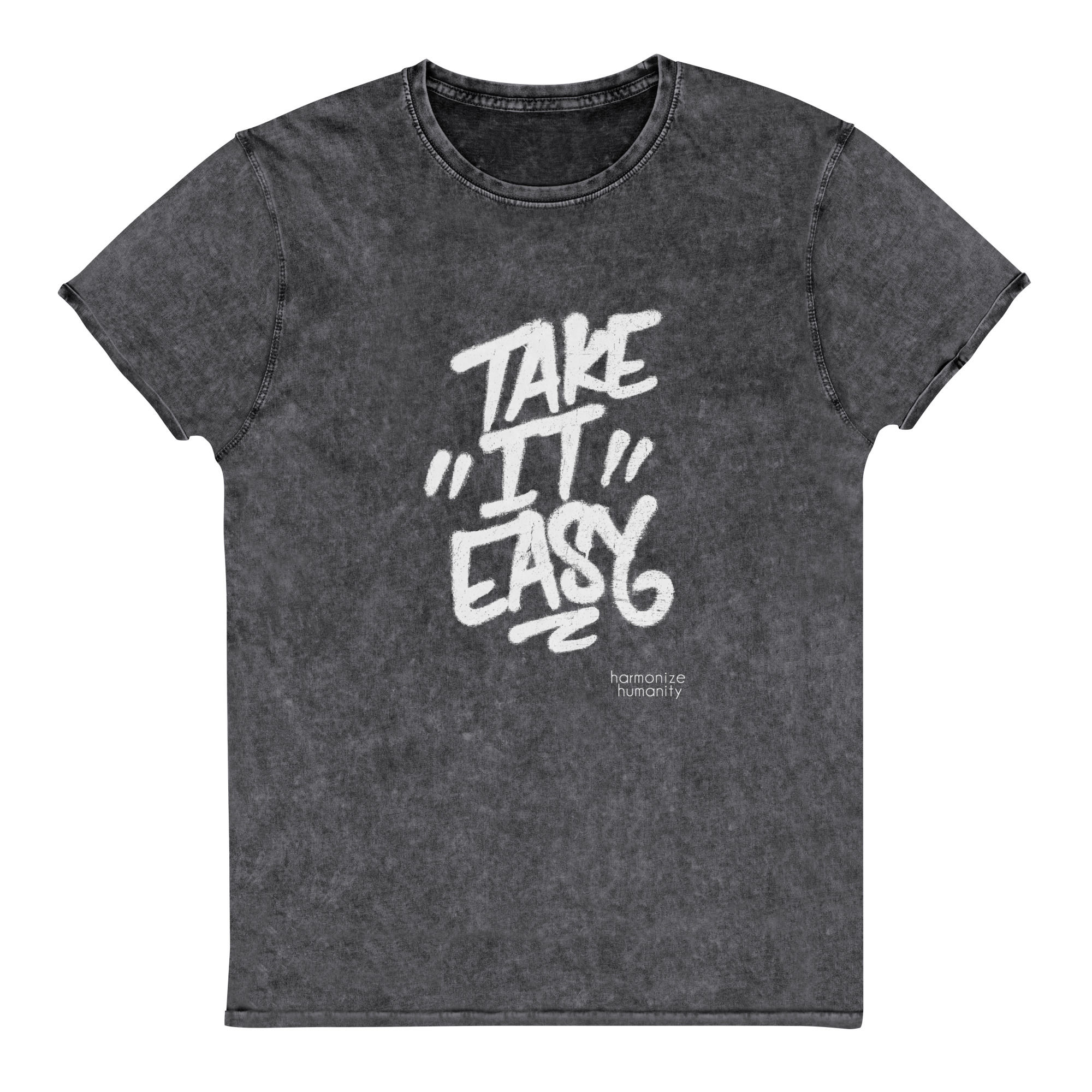 TAKE IT unisex denim t-shirt (black)