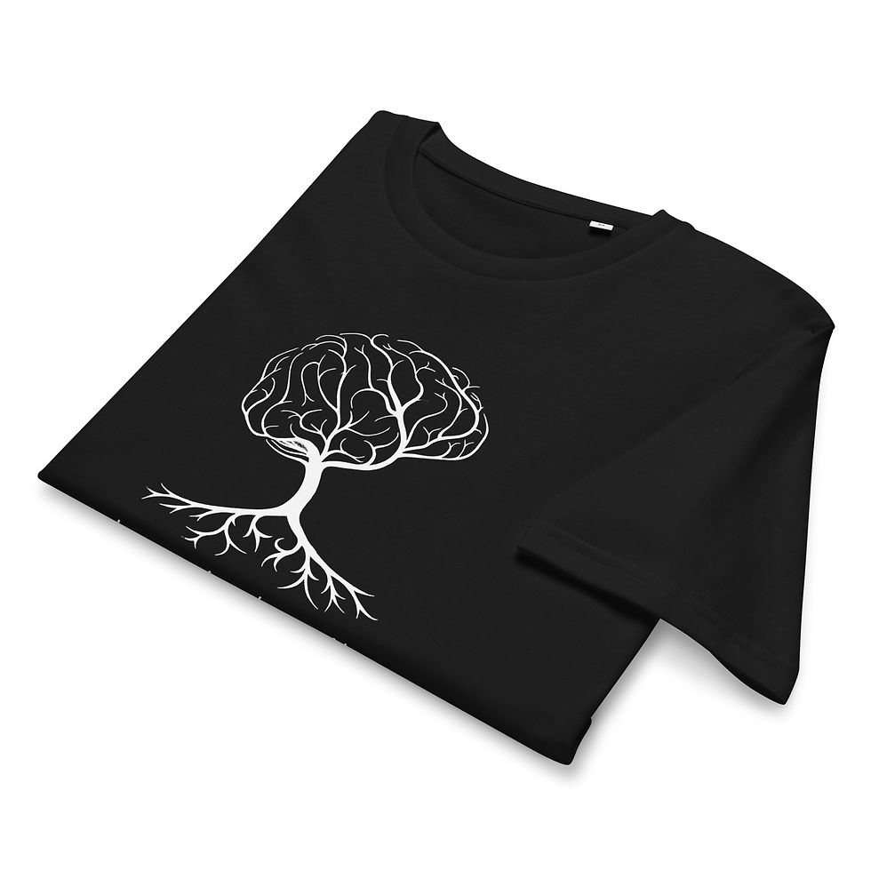 Thumbnail: CONSCIOUS AWAKENING unisex organic mid-light t-shirt (black)