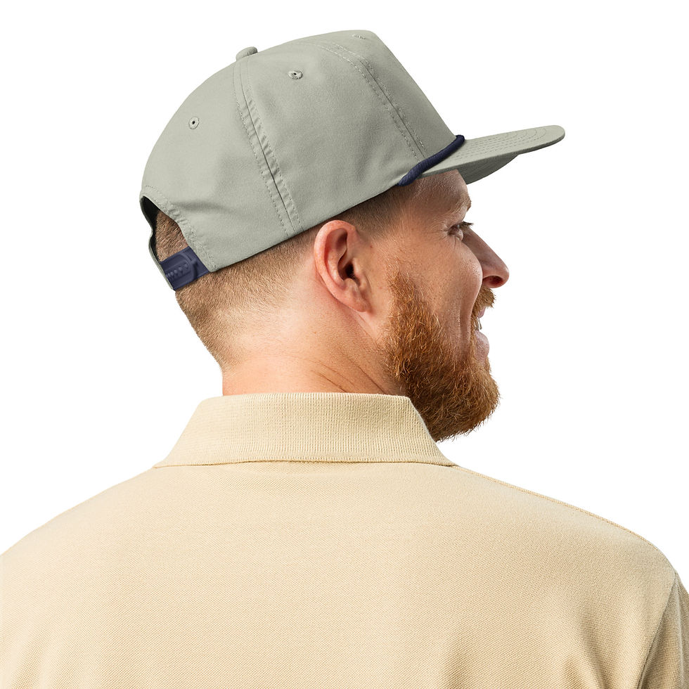 Thumbnail: STENCIL 5 panel rope cap (grey/navy)