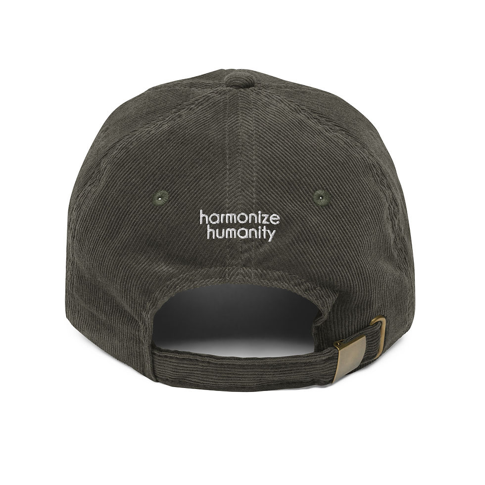 Thumbnail: DANDY embroidered vintage corduroy cap (olive)