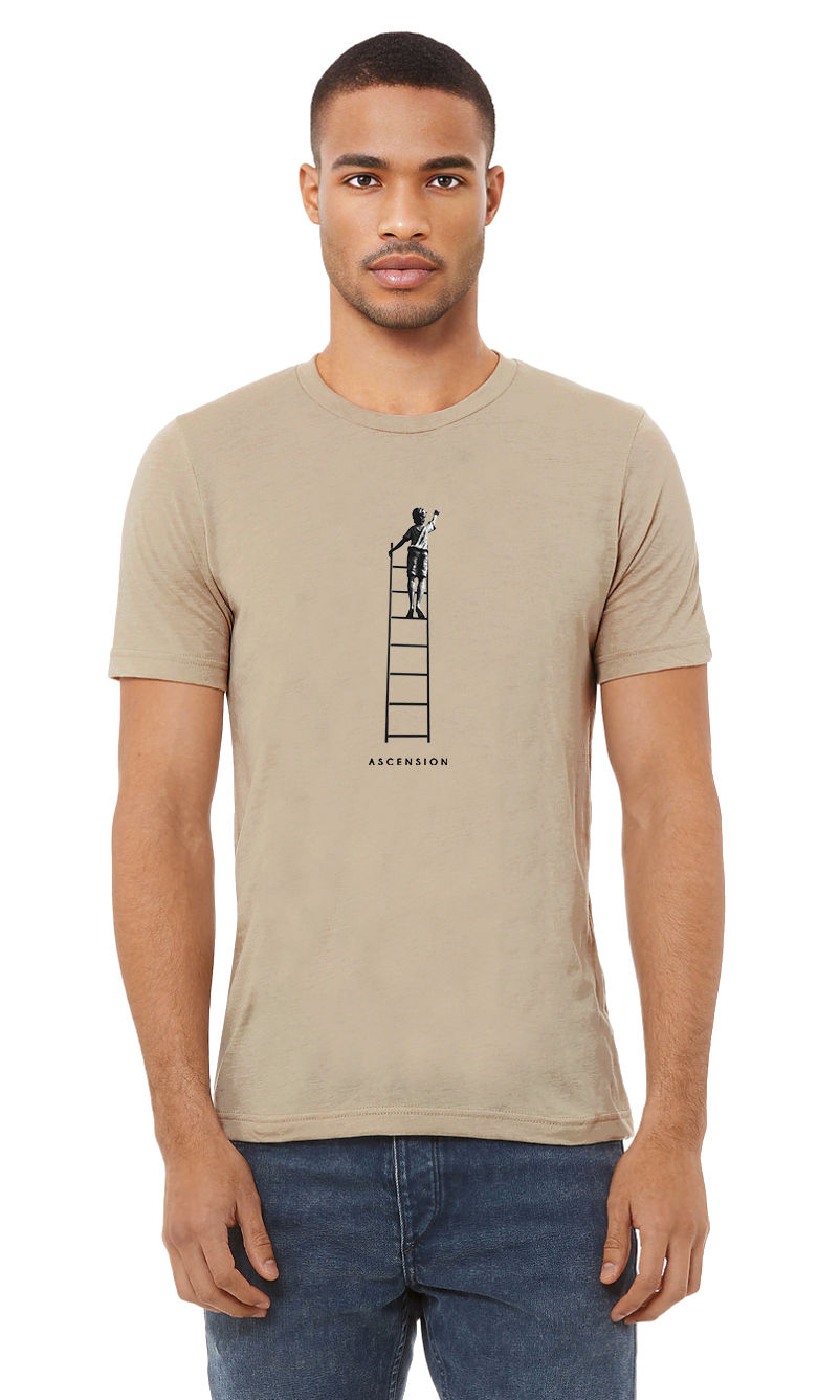 Thumbnail: ASCENSION unisex organic mid-light t-shirt (desert dust)