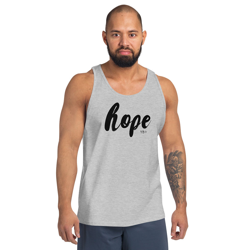 Thumbnail: HOPE unisex tank top (athletic heather)