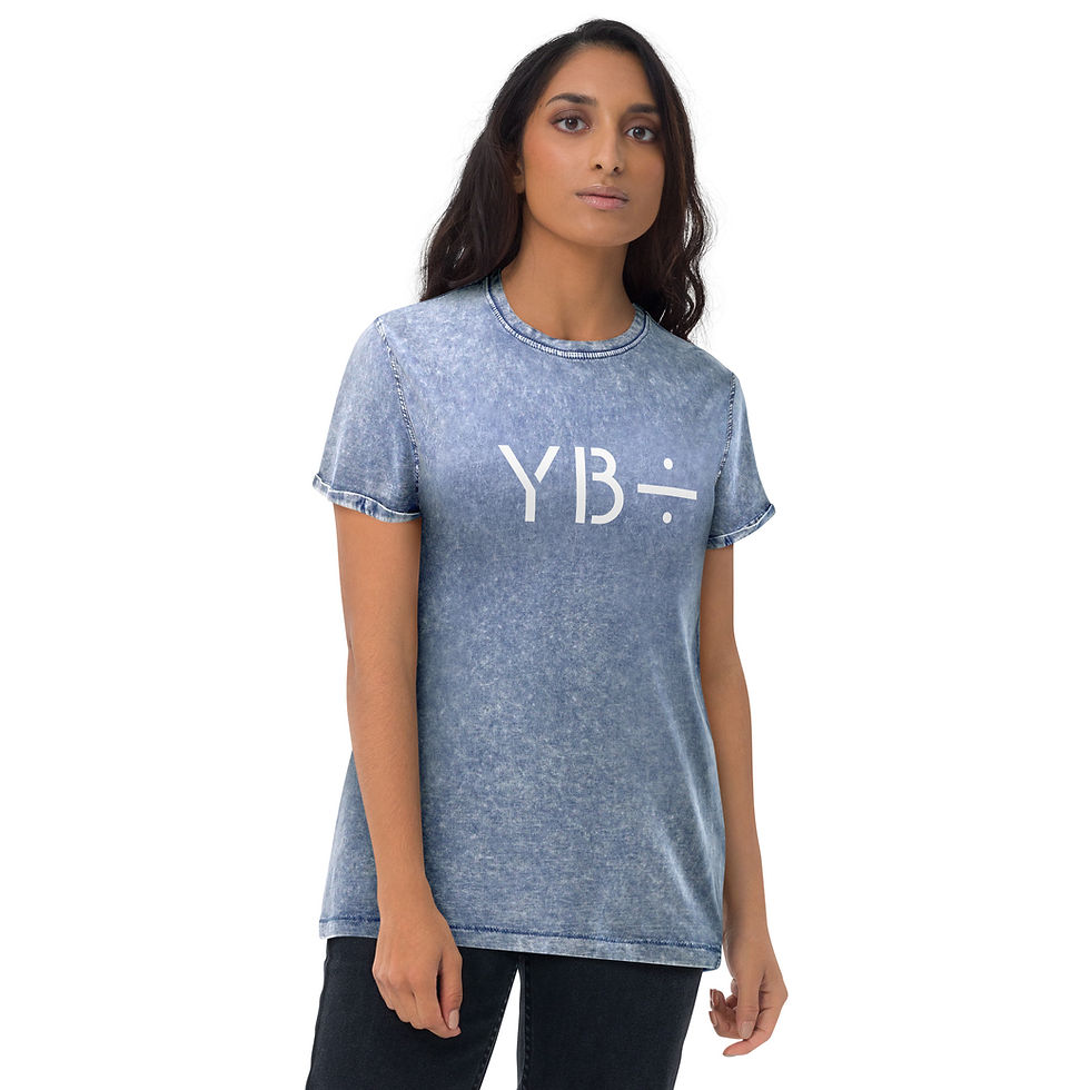 Thumbnail: YB÷ unisex denim t-shirt (denim blue)