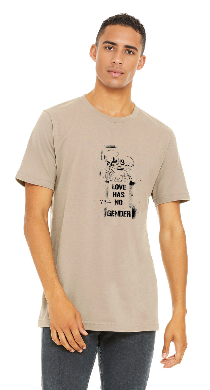 Thumbnail: LOVE is LOVE unisex organic mid-light t-shirt (desert dust)