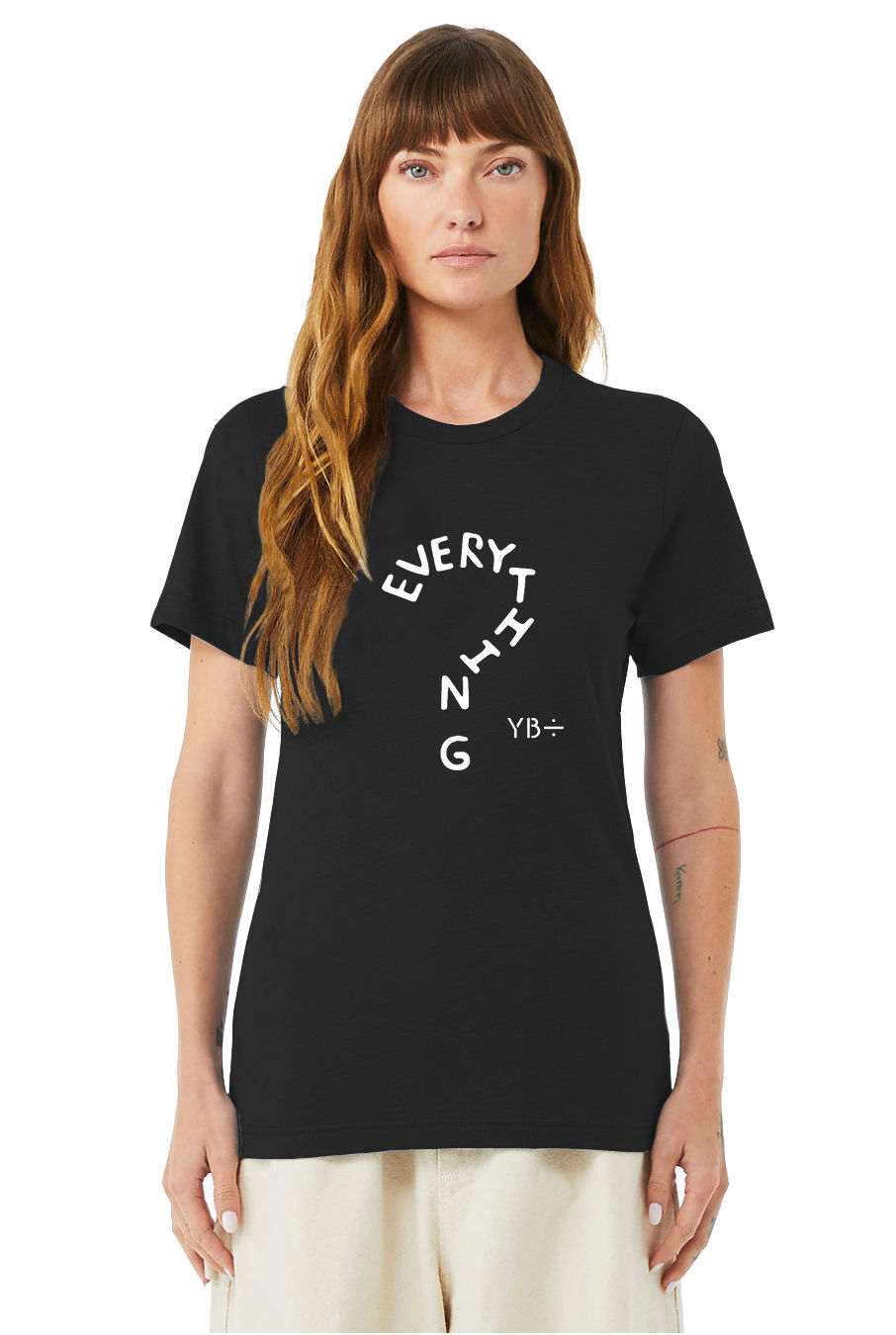 Thumbnail: ? EVERYTHING unisex organic mid-light t-shirt (black)