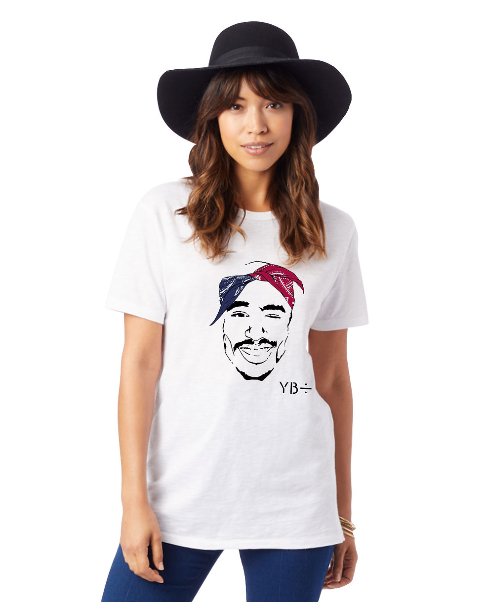 Thumbnail: THUG LOVE unisex organic mid-light t-shirt (white)