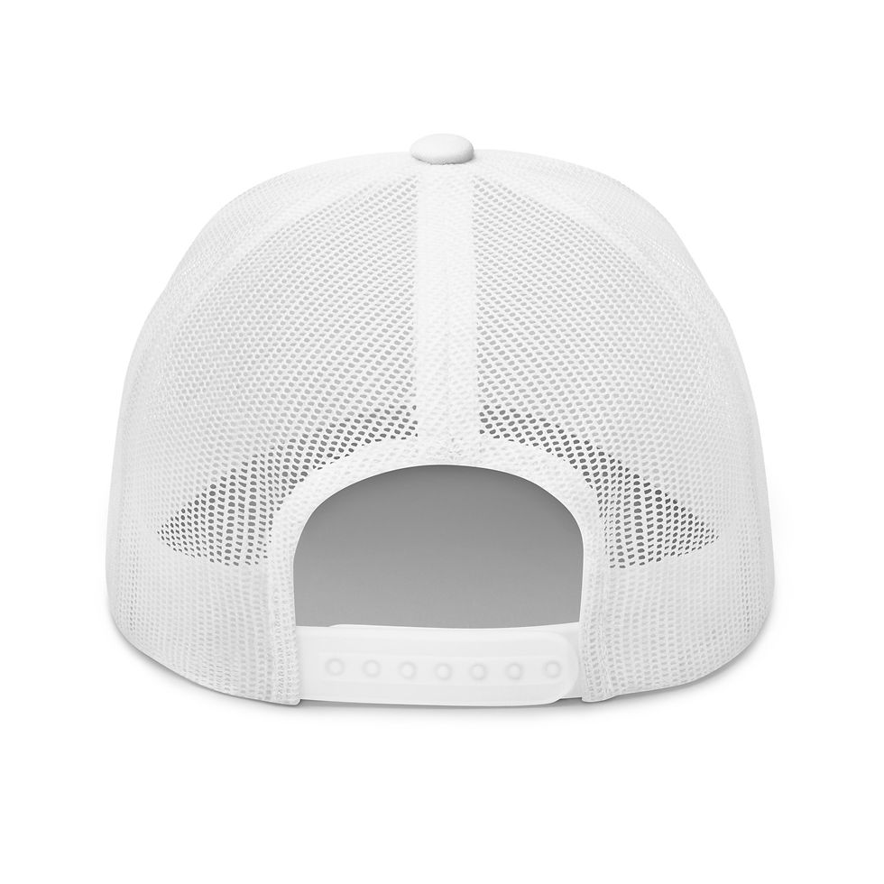 Thumbnail: STENCIL 6 panel mesh trucker cap (white)