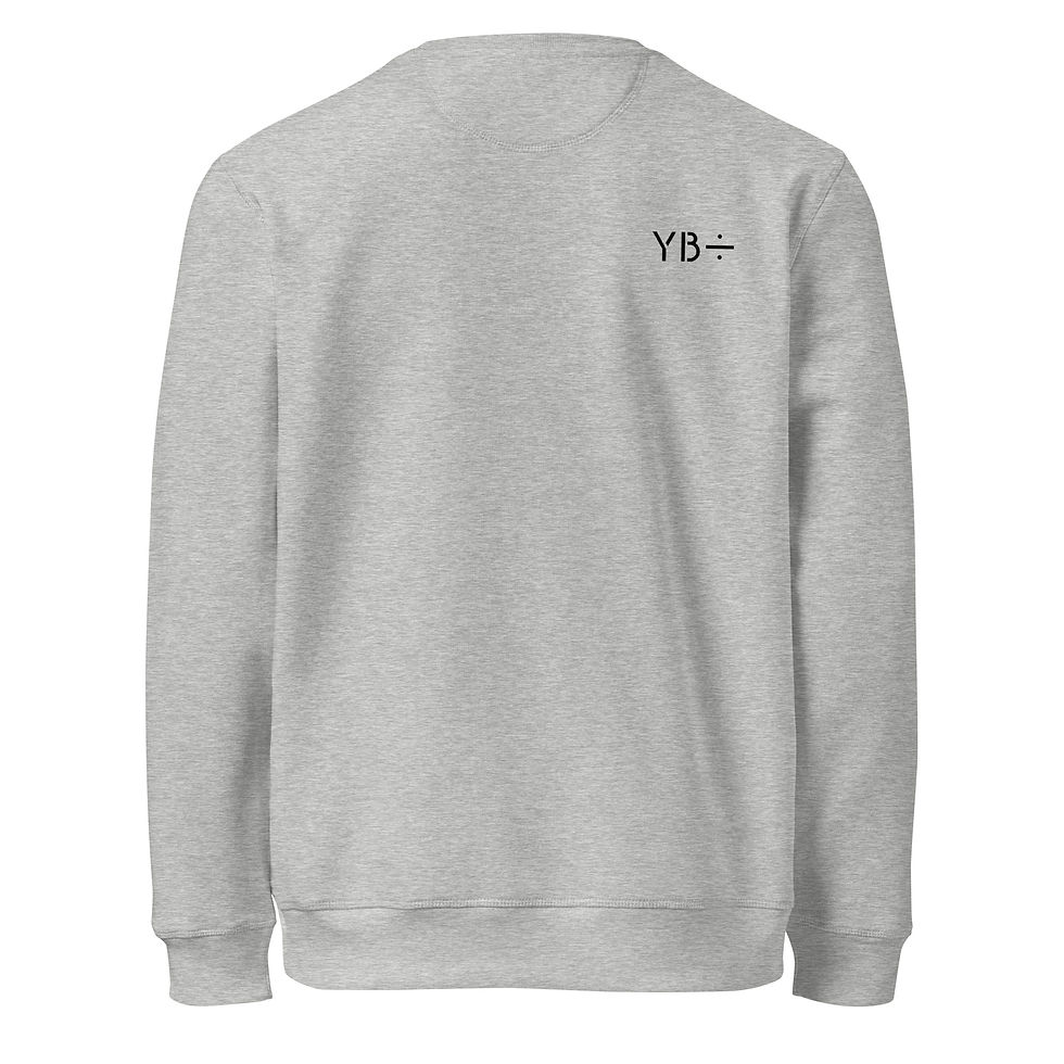 Thumbnail: WISH FOR HUMANITY unisex organic mid-weight sweatshirt (heather grey)
