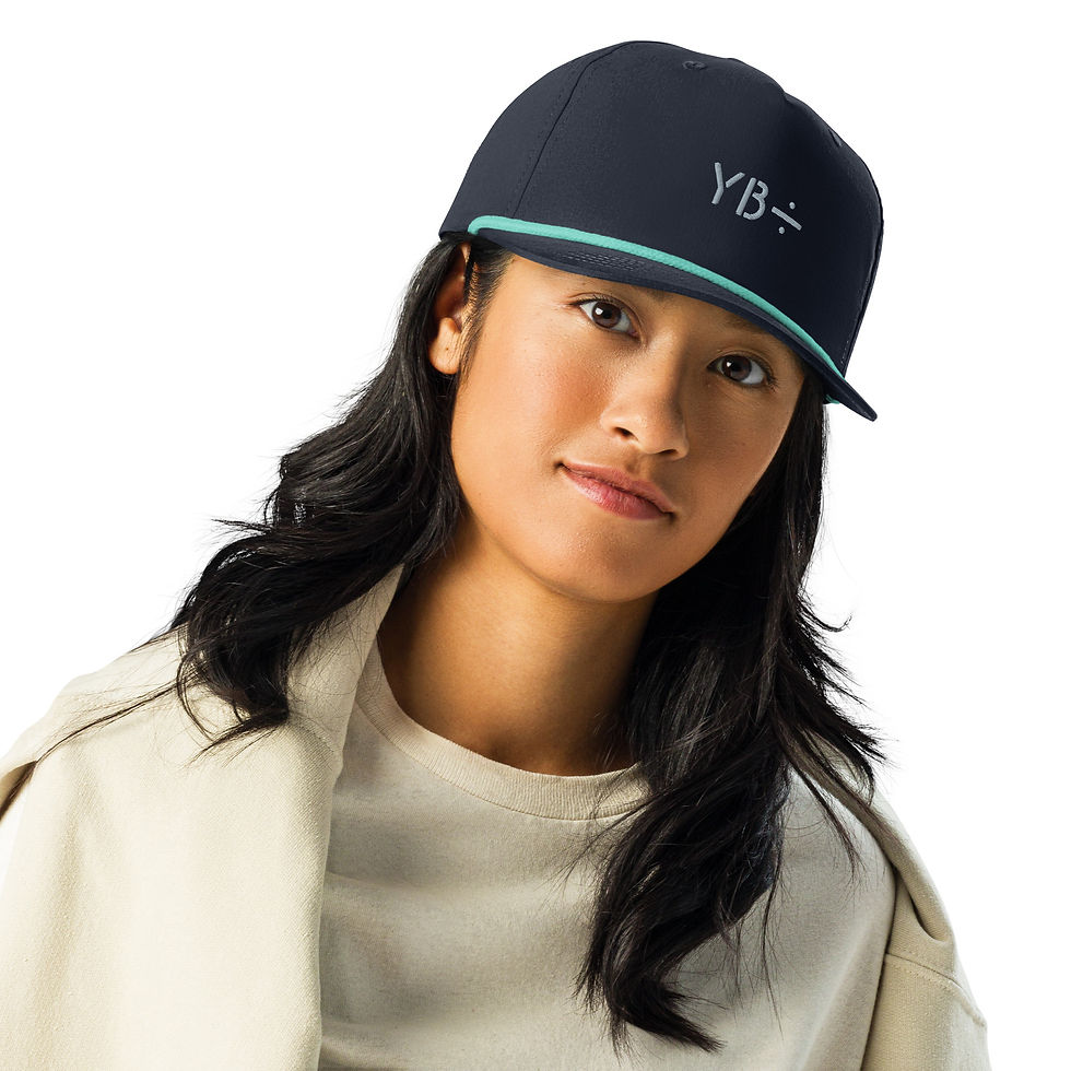 Thumbnail: STENCIL 5 panel rope cap (navy/mint)