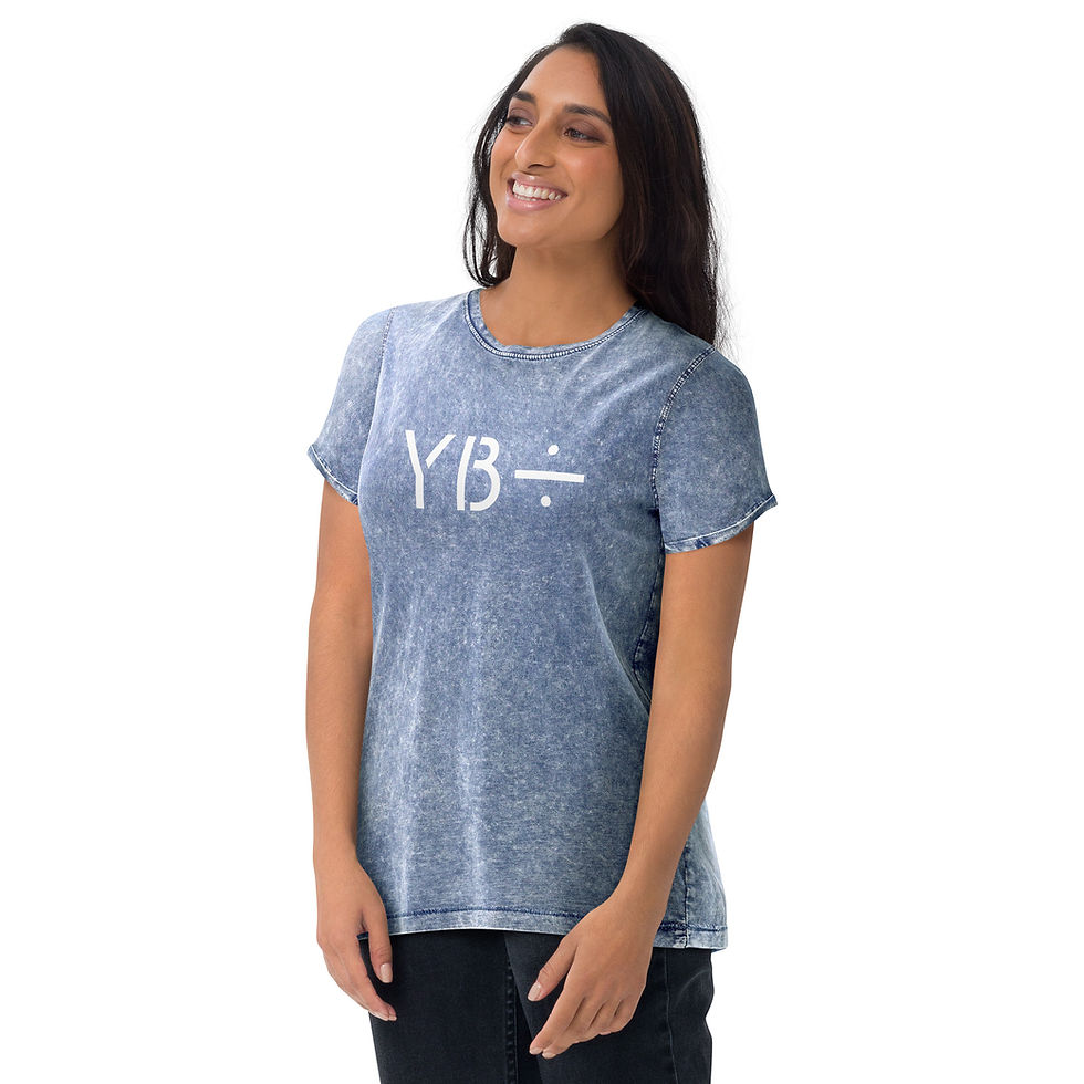 Thumbnail: YB÷ unisex denim t-shirt (denim blue)