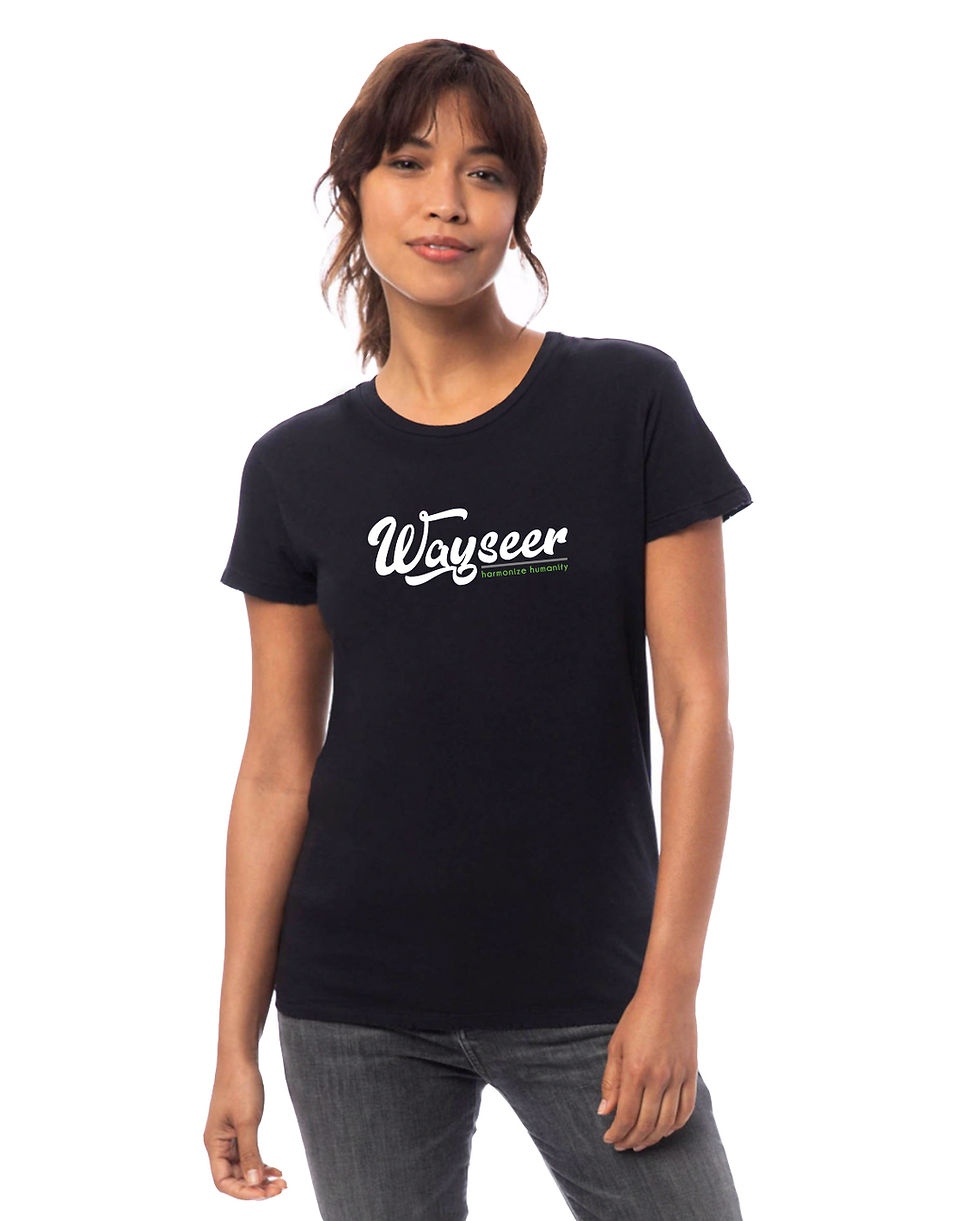 Thumbnail: WAYSEER unisex organic mid-light t-shirt (black)
